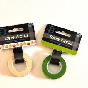 Tape Works Decorative Notebook Journal Craft Tape Two Pack New in Package
